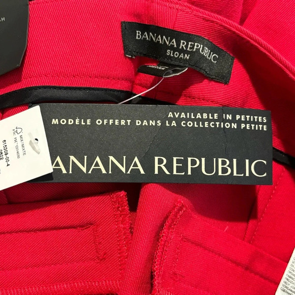 BANANA REPUBLIC Sz 6 Sloan Straight Leg Unlined Trouser Pants NEW WITH  TAGS - Picture 10 of 13
